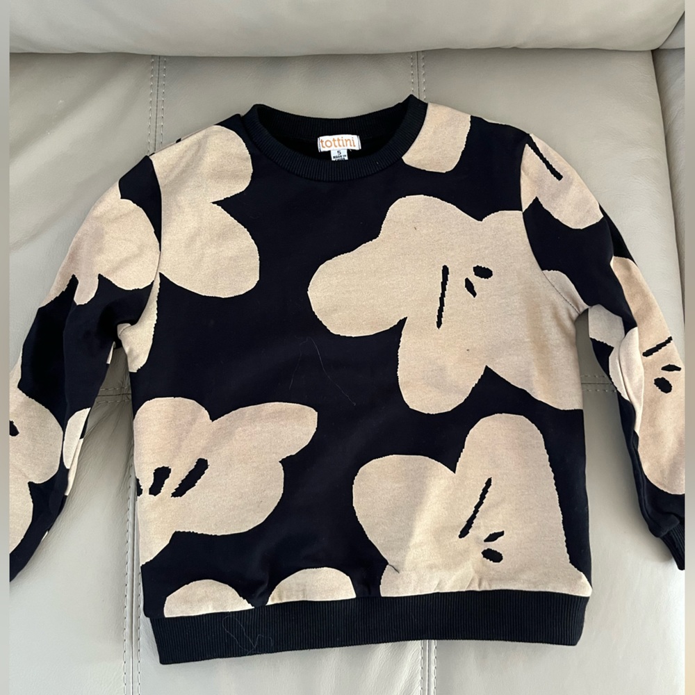 Floral unisex toddler sweatshirt